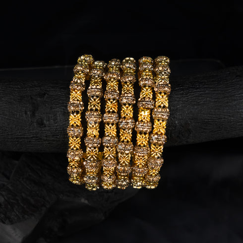 Jadau bangles set - D309